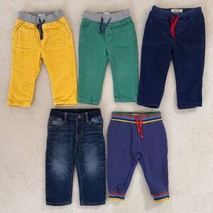Five pairs 18-24m pants Baby Boden and Baby Gap